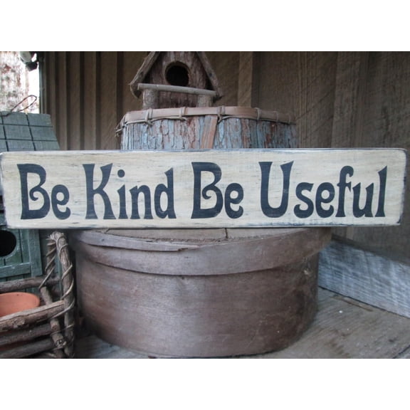 Cskhip Wood Signs Wood Sign Be Kind Be Useful Cabin Rustic Hippie Boho Inspirational Kindness Classroom Wooden Signs With Sayings 6" x 16"