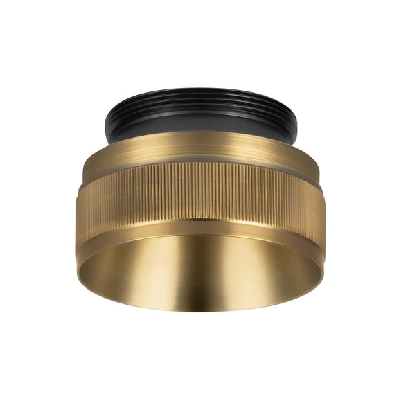 Csl Lighting Bzl-3-Kn Luxe 3" Wide Knurled Metal Bezel - Patina Brass