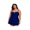 thumbnail image 1 of Csndyce Plus Size Skirt Swimsuit for Women One Piece Tummy Control Swimwear Slimming Bathing Suit Dress, 1 of 3