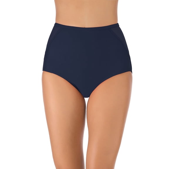 Csndyce Women Bikini Bottom High Waist Swim Shorts Full Coverage Tummy Control Tankini Brief Female