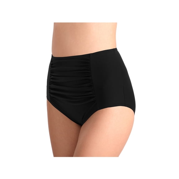 Csndyce Women's High Waisted Swimwear Bottoms Ruched Tummy Control Bikini Tankini Swimsuits Briefs