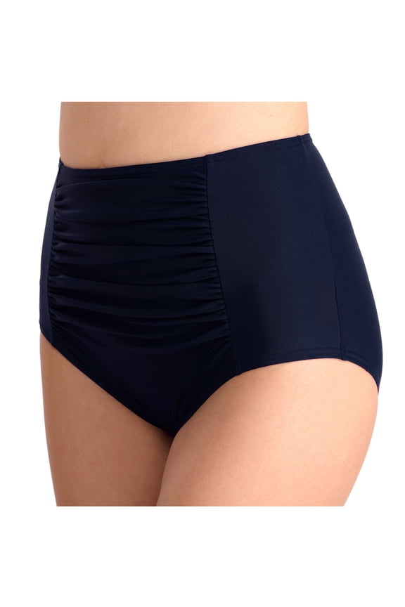 Women's High Waisted Swimwear Bottoms Ruched Tummy Control Bikini Tankini Swimsuits Briefs