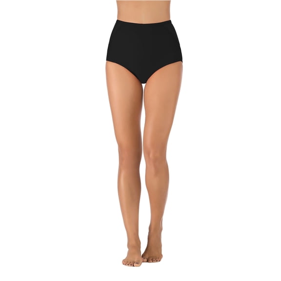 Csndyce Women's Swimwear Bottom High Waist Retro Full Coverage Bikini Tankini Swimsuit Briefs Female