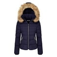 thumbnail image 1 of Csndyce Women's Winter Puffer Coat Removable Hood Thicken Parka Coat Fleece Lined Warm Winter Jacket, 1 of 5