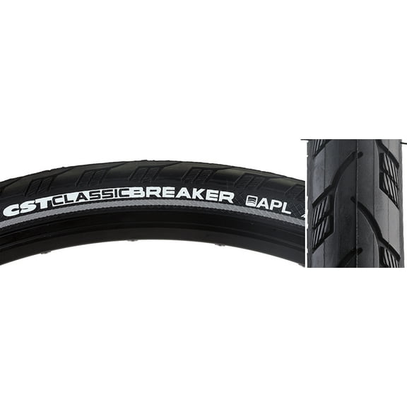 Cst Premium Classic Breaker 700x35 Wire TPI 75 Black/Black Reflective Road Tire