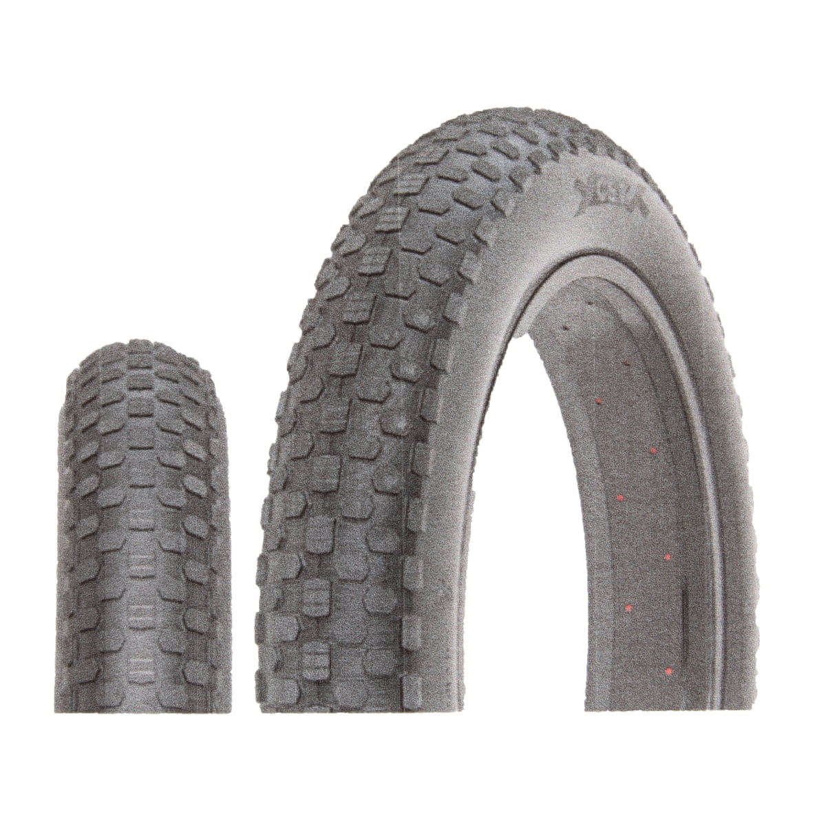 Sunlite Superdan 20 X 4.0 Bike Tire – Wire Bead, Street Tread, Black/Black