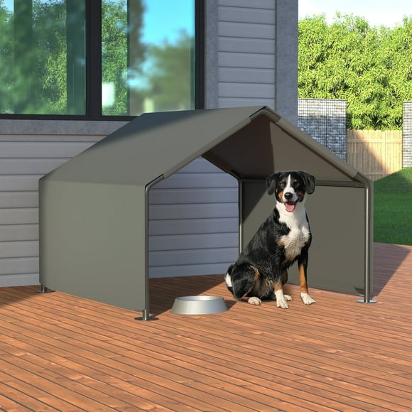 Csumabls Dog Shade Shelter, Portable Pet Tent, Water Resistant Dog House for Shade Protection, Outdoor, Garden, Patio, Backyard, Gray