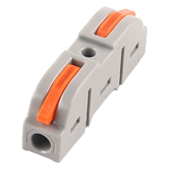 Ct-221 Professional Lever Wire Connectors, Orange Electrical Terminals for Secure Circuit Splices, Reusable Quick Connect Terminals for Diy Home Electrical Projects, Compact Lever Nut Connectors