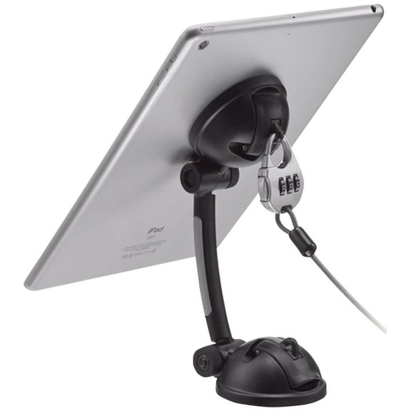 Cta digitl Pad-smt Suction-mount Stand With Theft-deterrent Lock For Tab/smartphone