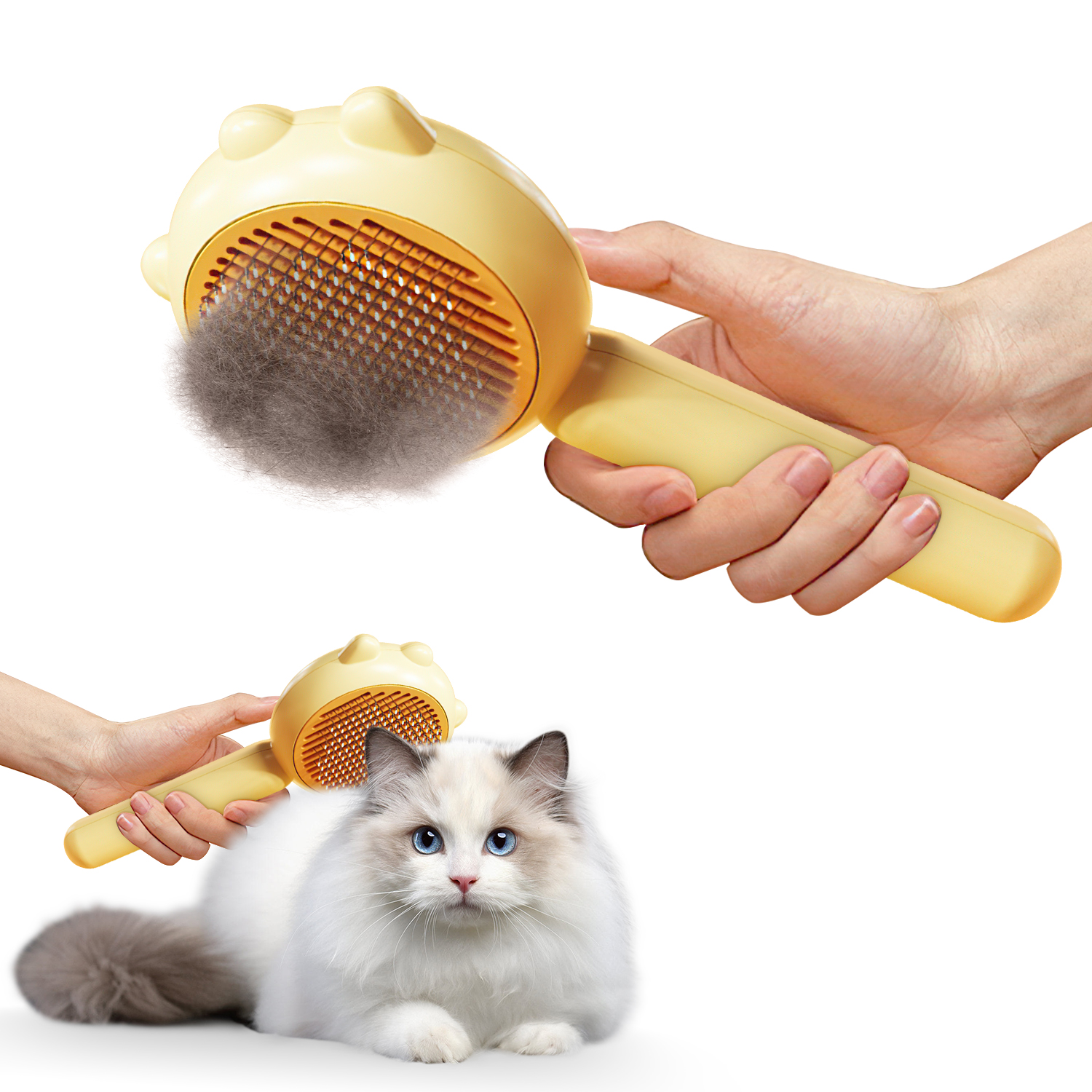 Cat shedding brush sales