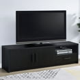 thumbnail image 1 of Cterwk 1 Drawer Wood TV Stand for TVs up to 75", TV Cabinet with 2 Doors and 1 Open Shelf, Entertainment Center Media Console for Living Room, Black, 1 of 10