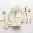 thumbnail image 1 of Cterwk 12 Pcs Cheesecloth Napkins 20 x 20 Inch Gauze Dinner Napkins Decorative Cloth Napkin for Weddings Parties, 1 of 7