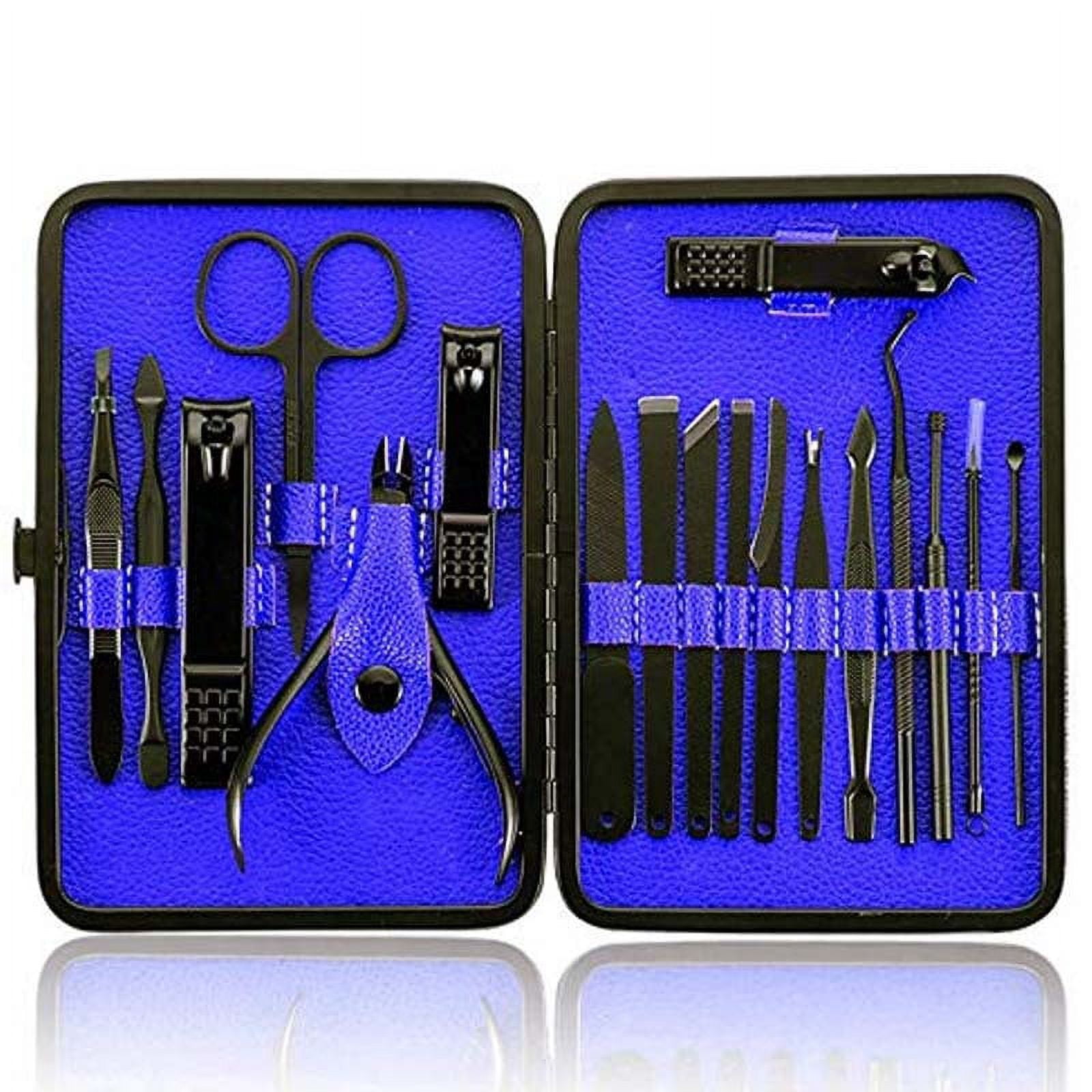 Cterwk 18 PCS Manicure Pedicure Set Nail Clipper Dead Skin Remover Kit Hand and Foot Care