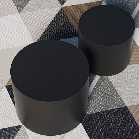Cterwk 2 Pack MDF Side Table Coffee Table for Living Room, Office