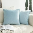 thumbnail image 1 of Cterwk 2 Pack Soft Velvet Square Throw Pillow Covers Square Cushion Case for Bed Couch Sofa Bench, 24 x 24 inch, 1 of 7