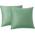 thumbnail image 1 of Cterwk 2 Pack Velvet Soft Solid Throw Pillow Covers Decorative Square Cushion Case for Sofa Bedroom Car 24x24 Inch, 1 of 8