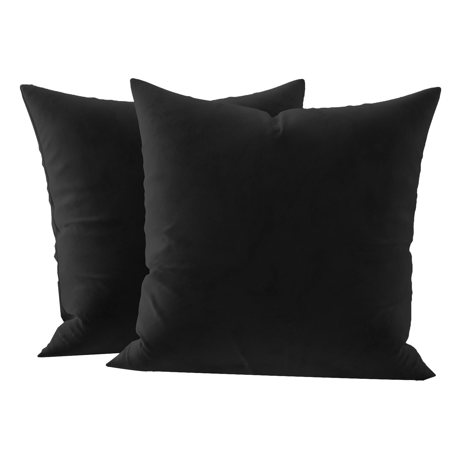 Cterwk 2 Pack Velvet Square Throw Pillow Cover with Zipper, Super Soft Luxury Decorative Cushion Cover for Sofa, Couch, Bedroom, 16 x 16inch