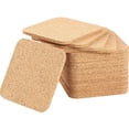 thumbnail image 1 of Cterwk 20 Pack Square Cork Coasters 3.9x3.9 Inch Thick Cup Mat for Kitchen, Restaurant, Bar, Cafe, 1 of 7