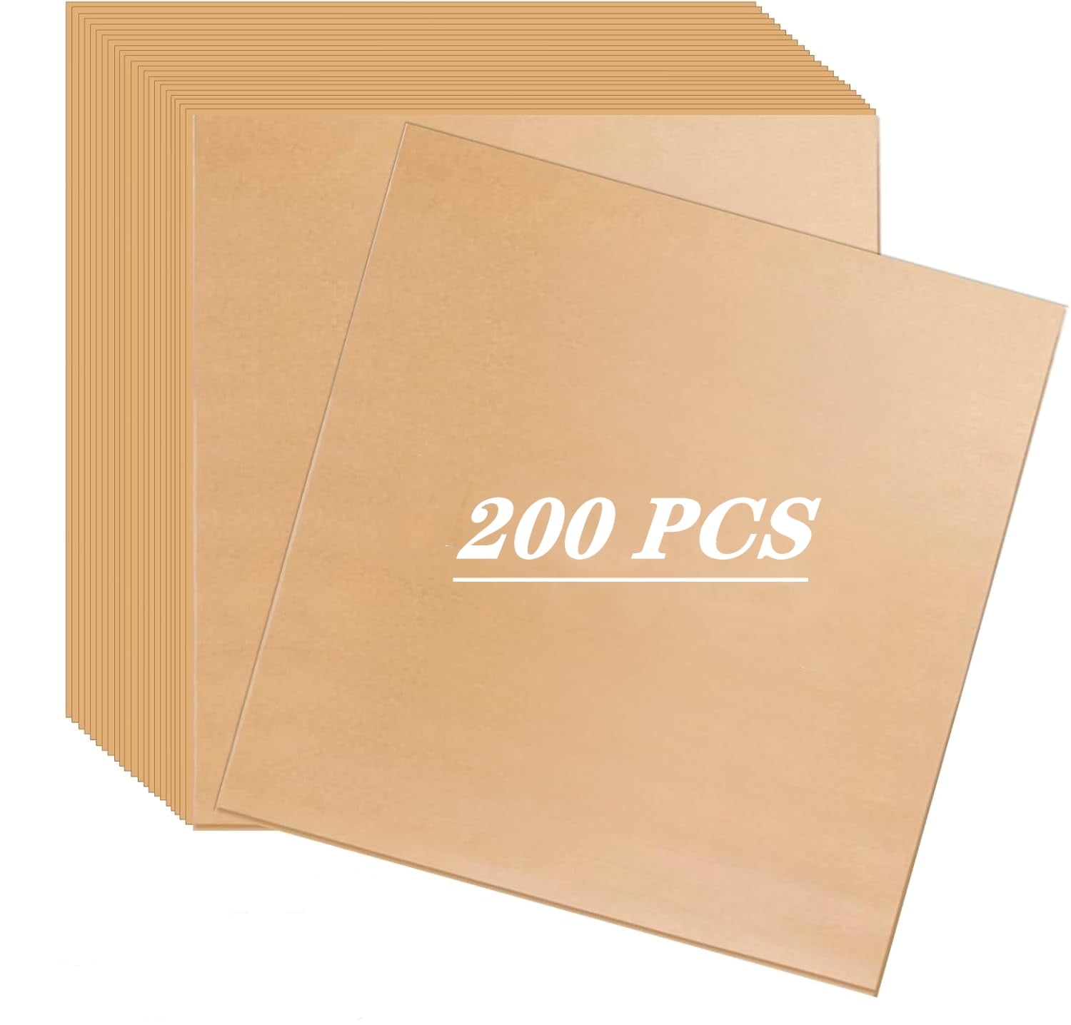 Cterwk 200 Pcs Parchment Paper Sheets Non Stick Precut Baking Parchment Paper for Baking，Fryer, Cooking, Oven, 6" x 6"