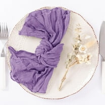 Cterwk 24 Pcs Cheesecloth Napkins 20 x 20 Inch Dinner Napkins Decorative Cloth Napkins for Weddings Parties Event Family Dinner Table Decoration