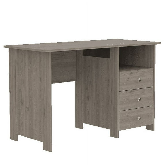 Cterwk 3 Drawers Computer Desk with Open Storage Cabinet