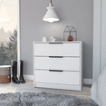 thumbnail image 1 of Cterwk 3 Drawers Dresser with Handle, White, 1 of 7