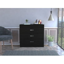 Cterwk 3 Drawers Dresser for Living Room, Office, Bedroom, Black