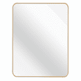 thumbnail image 1 of Cterwk 30x40 Inch Rectangular Makeup Mirror Vanity Mirror Gold Metal Frame Wall Mirror for Bathroom, Living Room, 1 of 8