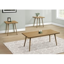 Cterwk 3pcs Coffee Table End Table Set for Living Room, Dining Room, Brown