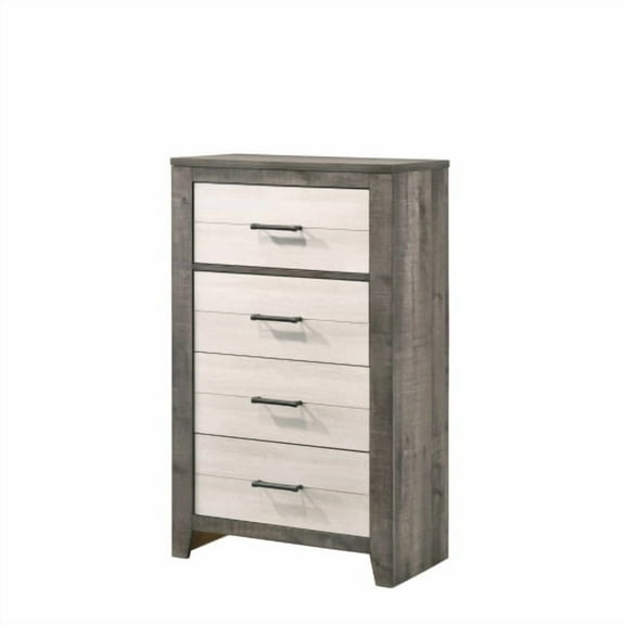 Cterwk 4 Drawers Dresser Bedside Storage Cabinet with Handle