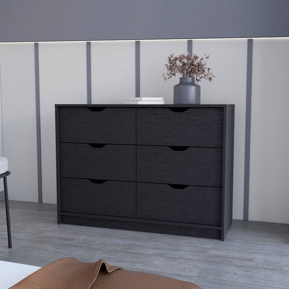 Cterwk 4 Drawers Dresser, Chest of Drawers with 2 Cabinets for Home, Living Room