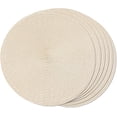 thumbnail image 1 of Cterwk 4 Pack Braided Round Placemats Woven Washable Table Mats 15 Inc Heat Resistant Place Mats for Dining Table, 1 of 7