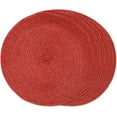 thumbnail image 1 of Cterwk 4 Pack Braided Round Placemats Woven Washable Table Mats 15 Inc Heat Resistant Place Mats for Dining Table, 1 of 7