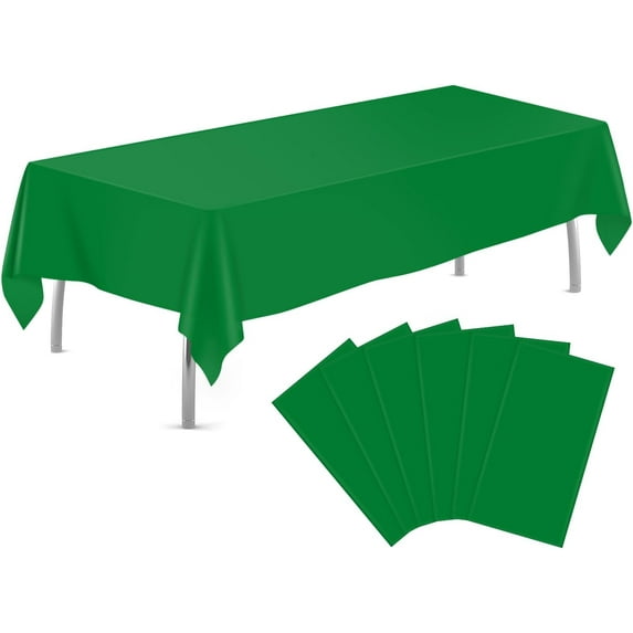 Cterwk 4 Pack Disposable Table Covers 54 x 108 Inch Decorative Table Cloths for BBQ Picnic Birthday Wedding