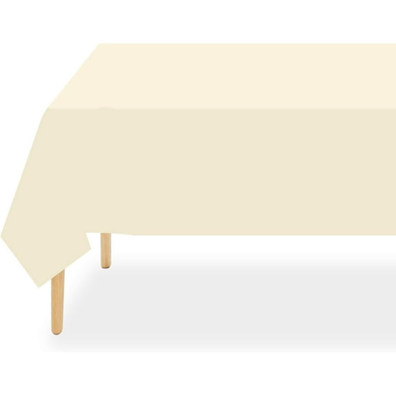 Cterwk 4 Pack Plastic Tablecloth Disposable Rectangle Table Cloth Decorative Rectangle Table Cover, 54 x 108 inch