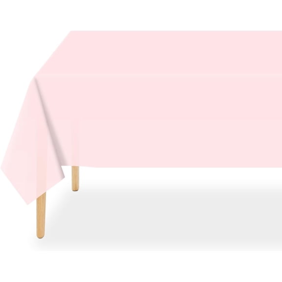 Cterwk 4 Pack Plastic Tablecloth Disposable Rectangle Table Cloth Decorative Rectangle Table Cover, 54 x 108 inch