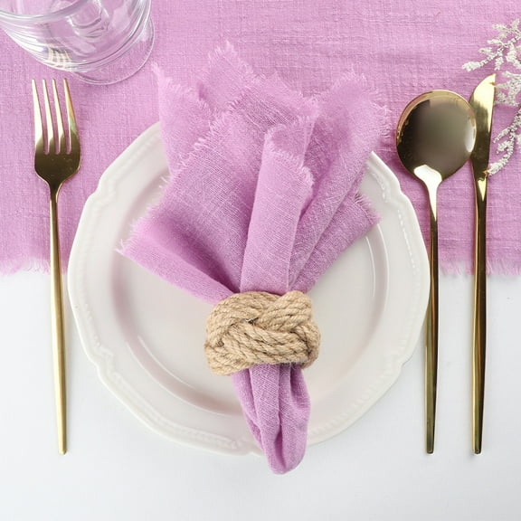 Cterwk 4 Pcs Dinner Cloth Napkins Soft Cotton Napkin Washable Cloth Napkins for Dinner, Wedding, Parties, 16"x16"