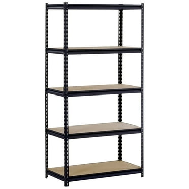 Cterwk 45 x 90 x 180cm 5 Tiers Storage Rack Shelf,  Black