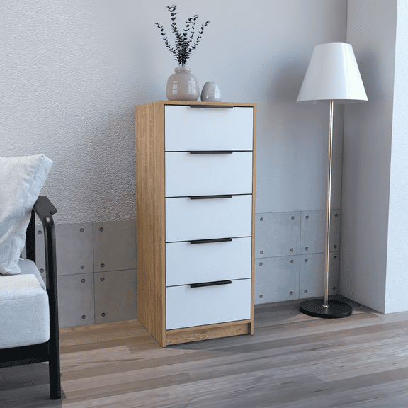 Cterwk 5 Drawer Dresser for Living Room, Bedroom, Office