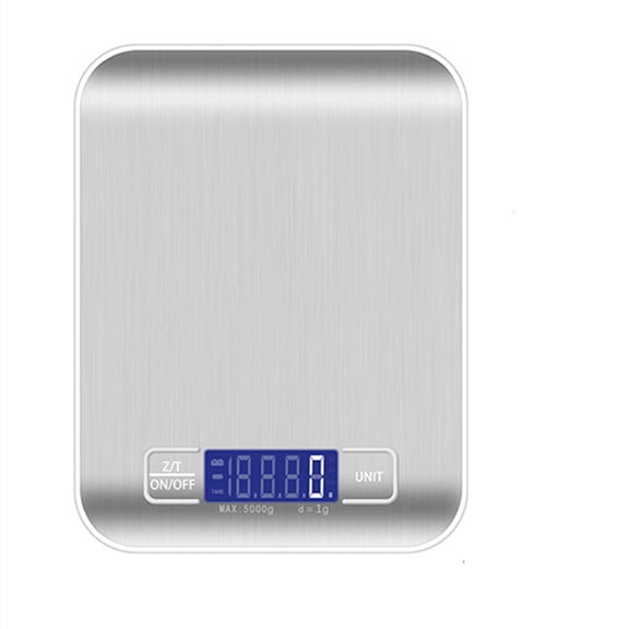 Cterwk 5kg/1g Digital Kitchen Scale Weight Grams LCD Display Food Scale for Baking, Cooking, Meal Prep, Battery Powerd(Battery Not Included)