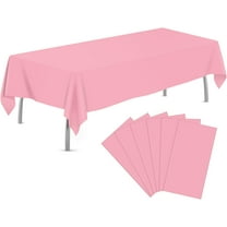 Cterwk 6 Pack Disposable Table Covers 54 x 108 Inch Decorative Table Cloths for BBQ Picnic Birthday Wedding