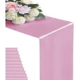 thumbnail image 1 of Cterwk 6 Pack Satin Table Runner 12 x 108 Inches Satin Silk Table Runners for Wedding Birthday Parties Banquets, 1 of 6