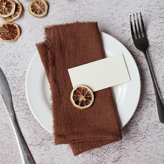 Cterwk 6 Pcs Cloth Napkins Cotton Napkins Washable Napkin for Dinner, Wedding Parties, 17"x17"