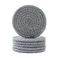 thumbnail image 1 of Cterwk 6 Pcs Drink Coasters，Cotton Woven Coaster Set for Home Decor Tabletop Protection Suitable for Kinds of Cup，4.3 inch, 1 of 7