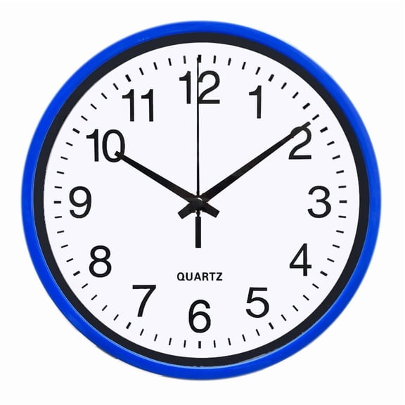 Cterwk 8 Inch Small Wall Clock Silent Non-Ticking Battery Operated Clock for Bedroom, Office, Kitchen, Bathroom