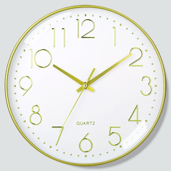 Cterwk 8 Inch Wall Clocks Battery Operated Clock Quartz Movement Decorative Clock for Office School Home Bedroom Kitchen
