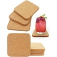 thumbnail image 1 of Cterwk 8PCS High Density Thick Square Cork Trivets for Hot Dishes, 4 Inch Heat Resistant Cork Coaster Hot Pads, 4"*4"*0.2", 1 of 6