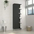 thumbnail image 1 of Cterwk Cabinet, 4 Interior Shelves, 5 External Shelves, Black, 1 of 5