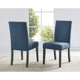 thumbnail image 1 of Cterwk Fabric Dining Chair with Wood Frame, Set of 2, Blue, 1 of 5