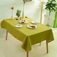 thumbnail image 1 of Cterwk Linen Table Cloth Rectangle Tablecloth Waterproof Dining Table Cover for Kitchen Party Cafe, 47" x 63", 1 of 8